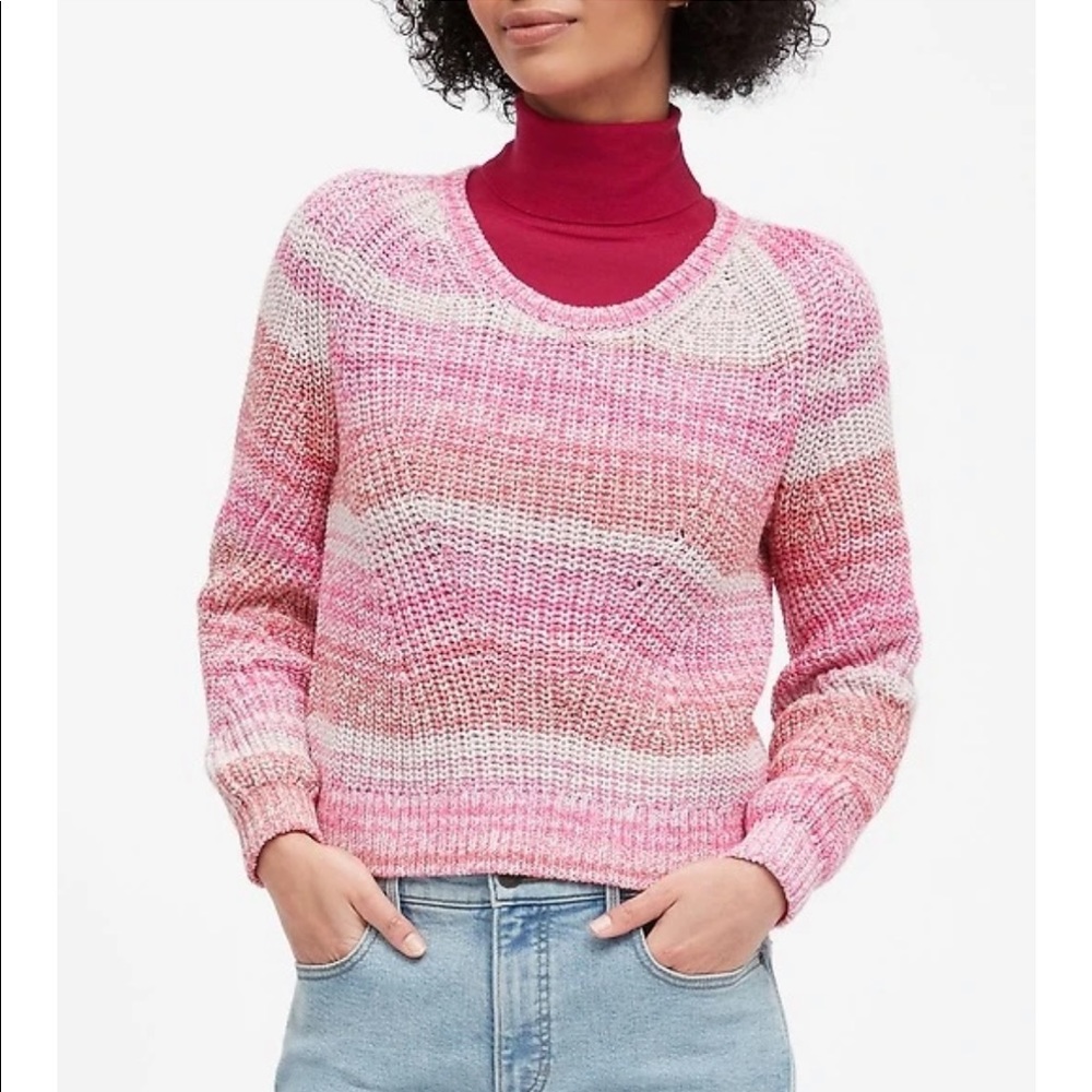 Banana Republic Spacedye Cropped Sweater - Picture 2 of 5